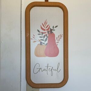 Autumn Harvest Wall Art with Wooden Frame